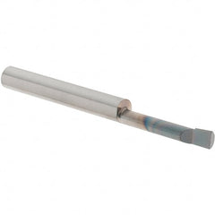 Scientific Cutting Tools - 0.14" Min Bore Diam, 3/4" Max Bore Depth, 3/16 Shank Diam, Corner Radius Boring Bar - 0.0065" Corner Radius, Right Hand Cut, Solid Carbide, AlTiN+ Finish - Exact Tooling