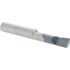 Scientific Cutting Tools - 0.29" Min Bore Diam, 1.1" Max Bore Depth, 5/16 Shank Diam, Boring Bar - Right Hand Cut, Solid Carbide, AlTiN+ Finish - Exact Tooling