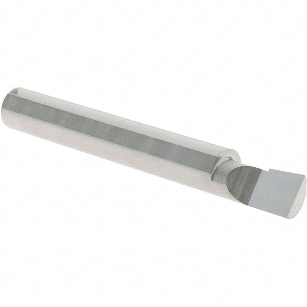 Scientific Cutting Tools - 0.29" Min Bore Diam, 1/2" Max Bore Depth, 5/16 Shank Diam, Corner Radius Boring Bar - 0.0065" Corner Radius, Right Hand Cut, Solid Carbide, Uncoated - Exact Tooling