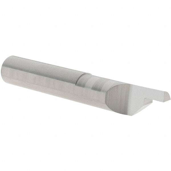 Scientific Cutting Tools - 0.126" Groove Width, 0.385" Min Hole Diam, 1/4" Max Hole Depth, Face Grooving Tool - 2-1/2" OAL, Solid Carbide, Uncoated - Exact Tooling