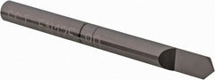 Scientific Cutting Tools - 90° Incl Angle, 1/8" Shank Diam, 1.5" OAL, 0.005" Cut Diam, Conical Engraving Cutter - 0.059" LOC, 0.005" Tip Diam, Right Hand Cut, Submicron Solid Carbide, AlTiN+ Finish - Exact Tooling
