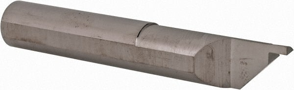 Scientific Cutting Tools - 0.063" Groove Width, 0.385" Min Hole Diam, 0.13" Max Hole Depth, Face Grooving Tool - 2-1/2" OAL, Solid Carbide, Uncoated - Exact Tooling