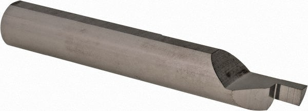 Scientific Cutting Tools - 0.094" Groove Width, 0.385" Min Hole Diam, 0.19" Max Hole Depth, Face Grooving Tool - 2-1/2" OAL, Solid Carbide, Uncoated - Exact Tooling