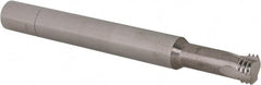 Scientific Cutting Tools - 7/16-20 UNF, 0.34" Cutting Diam, 3 Flute, Solid Carbide Helical Flute Thread Mill - Internal Thread, 0.8" LOC, 3-1/2" OAL, 3/8" Shank Diam - Exact Tooling