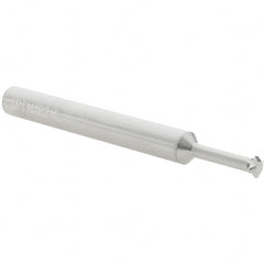 Scientific Cutting Tools - 18 to 56 TPI, Internal/External Single Profile Thread Mill - 1/4" Noml Diam, 0.182" Cut Diam, 1/4" Shank Diam, 4 Flute, 0.104" Neck Diam, 0.53" Neck Length, 2-1/2" OAL, Bright Finish - Exact Tooling