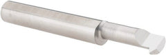 Scientific Cutting Tools - 3/4" Cutting Depth, 12 to 40 TPI, 0.29" Diam, Internal Thread, Solid Carbide, Single Point Threading Bar - Bright Finish, 2-1/2" OAL, 5/16" Shank Diam, 0.07" Projection from Edge, 60° Profile Angle - Exact Tooling