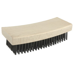 Block Type Scratch Brush, .012 Steel Fill, Curved Face - Exact Tooling