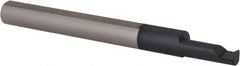 Scientific Cutting Tools - 0.35" Cutting Depth, 20 to 56 TPI, 0.15" Diam, Internal Thread, Solid Carbide, Single Point Threading Bar - AlTiN+ Finish, 2" OAL, 3/16" Shank Diam, 0.035" Projection from Edge, 60° Profile Angle - Exact Tooling