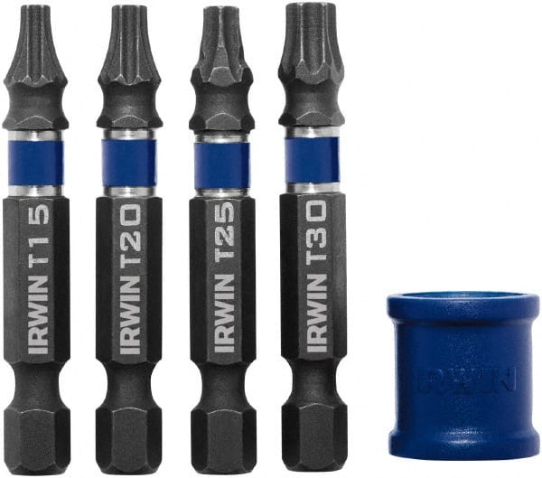 Irwin - 5 Piece, Torx Handle, Power Bit Set - Exact Tooling