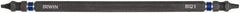 Irwin - #1 x #1" Square Size D/E Square Recess Screwdriver Bit - 1/4" Hex Drive, 6" OAL - Exact Tooling