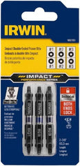 Irwin - 3 Piece, Square Handle, Double End Bit Set - #1 to #3 - Exact Tooling