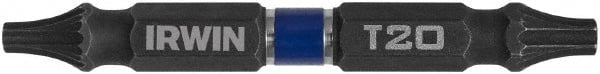 Irwin - T15 x T20 D/E Torx Screwdriver Bit - 1/4" Hex Drive, 2-3/8" OAL - Exact Tooling