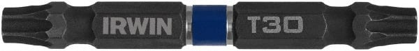 Irwin - T30 x T30 Torx Bit - 1/4" Hex Drive, 2-3/8" OAL - Exact Tooling