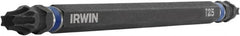 Irwin - T25 x T25 Torx Bit - 1/4" Hex Drive, 6" OAL - Exact Tooling