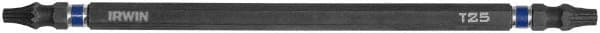 Irwin - T20 x T25 Torx Bit - 1/4" Hex Drive, 6" OAL - Exact Tooling
