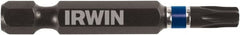 Irwin - T25 Torx Bit - 1/4" Hex Drive, 2" OAL - Exact Tooling