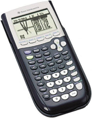 Texas Instruments - LCD Scientific Calculator - 3-3/8 x 7-1/2 Display Size, Black, Battery Powered, 10-1/2" Long x 7-1/2" Wide - Exact Tooling