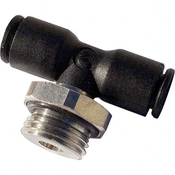 Legris - Plastic Push-To-Connect Tube Fittings Type: Male Branch Tee Tube Outside Diameter (mm): 6 - Exact Tooling