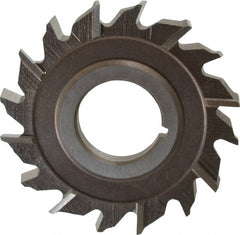 Keo - 2-1/2" Diam x 1/4" Width of Cut, 16 Teeth, High Speed Steel Side Milling Cutter - Staggered Teeth, Uncoated - Exact Tooling