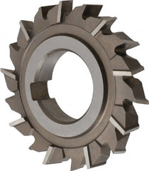 Keo - 3" Diam x 1/2" Width of Cut, 18 Teeth, High Speed Steel Side Milling Cutter - Staggered Teeth, Uncoated - Exact Tooling