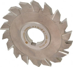Keo - 4" Diam x 5/16" Width of Cut, 18 Teeth, High Speed Steel Side Milling Cutter - Staggered Teeth, Uncoated - Exact Tooling