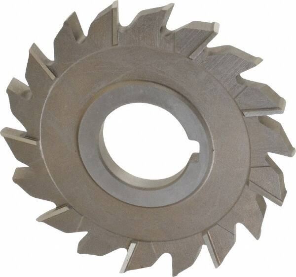 Keo - 4" Diam x 5/16" Width of Cut, 18 Teeth, High Speed Steel Side Milling Cutter - Staggered Teeth, Uncoated - Exact Tooling