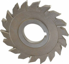 Keo - 4" Diam x 5/16" Width of Cut, 18 Teeth, High Speed Steel Side Milling Cutter - Staggered Teeth, Uncoated - Exact Tooling