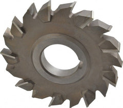 Keo - 4" Diam x 1/2" Width of Cut, 18 Teeth, High Speed Steel Side Milling Cutter - Staggered Teeth, Uncoated - Exact Tooling