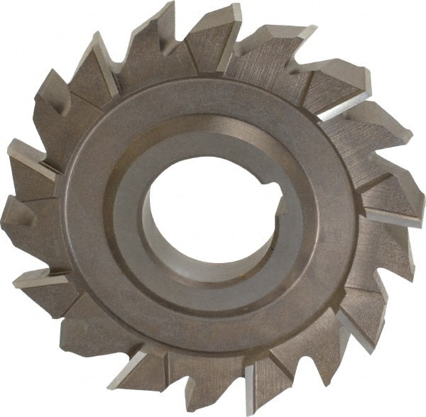 Keo - 4" Diam x 5/8" Width of Cut, 18 Teeth, High Speed Steel Side Milling Cutter - Staggered Teeth, Uncoated - Exact Tooling