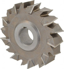 Keo - 4" Diam x 1" Width of Cut, 18 Teeth, High Speed Steel Side Milling Cutter - Staggered Teeth, Uncoated - Exact Tooling