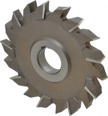 Keo - 4-1/2" Diam x 1/2" Width of Cut, 18 Teeth, High Speed Steel Side Milling Cutter - Staggered Teeth, Uncoated - Exact Tooling