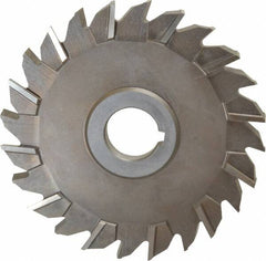 Keo - 5" Diam x 3/8" Width of Cut, 24 Teeth, High Speed Steel Side Milling Cutter - Staggered Teeth, Uncoated - Exact Tooling