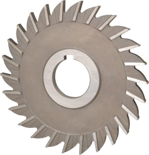 Keo - 5" Diam x 1/4" Width of Cut, 26 Teeth, High Speed Steel Side Milling Cutter - Straight Teeth, Uncoated - Exact Tooling