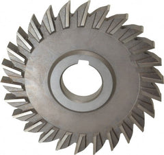 Keo - 5" Diam x 1/2" Width of Cut, 26 Teeth, High Speed Steel Side Milling Cutter - Straight Teeth, Uncoated - Exact Tooling
