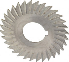 Keo - 3" Blade Diam x 1/16" Blade Thickness, 1" Hole, 32 Teeth, High Speed Steel Side Chip Saw - Straight Tooth, Arbor Connection, Right Hand Cut, Uncoated, with Keyway - Exact Tooling