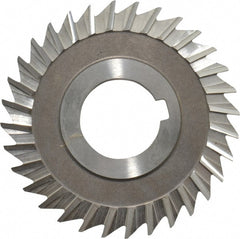 Keo - 3" Blade Diam x 3/32" Blade Thickness, 1" Hole, 32 Teeth, High Speed Steel Side Chip Saw - Straight Tooth, Arbor Connection, Right Hand Cut, Uncoated, with Keyway - Exact Tooling