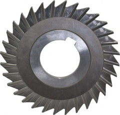 Keo - 3" Blade Diam x 1/8" Blade Thickness, 1" Hole, 32 Teeth, High Speed Steel Side Chip Saw - Straight Tooth, Arbor Connection, Right Hand Cut, Uncoated, with Keyway - Exact Tooling