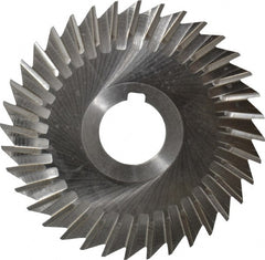 Keo - 4" Blade Diam x 1/16" Blade Thickness, 1" Hole, 36 Teeth, High Speed Steel Side Chip Saw - Straight Tooth, Arbor Connection, Right Hand Cut, Uncoated, with Keyway - Exact Tooling