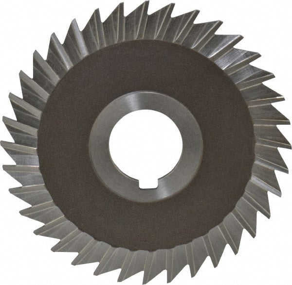 Keo - 4" Blade Diam x 3/32" Blade Thickness, 1" Hole, 36 Teeth, High Speed Steel Side Chip Saw - Straight Tooth, Arbor Connection, Right Hand Cut, Uncoated, with Keyway - Exact Tooling