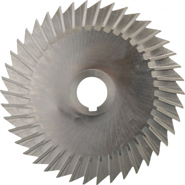 Keo - 6" Blade Diam x 1/16" Blade Thickness, 1" Hole, 42 Teeth, High Speed Steel Side Chip Saw - Straight Tooth, Arbor Connection, Right Hand Cut, Uncoated, with Keyway - Exact Tooling