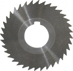 Keo - 3" Diam x 3/64" Blade Thickness x 1" Arbor Hole Diam, 36 Tooth Slitting and Slotting Saw - Arbor Connection, Right Hand, Uncoated, High Speed Steel, 10° Rake, Concave Ground - Exact Tooling