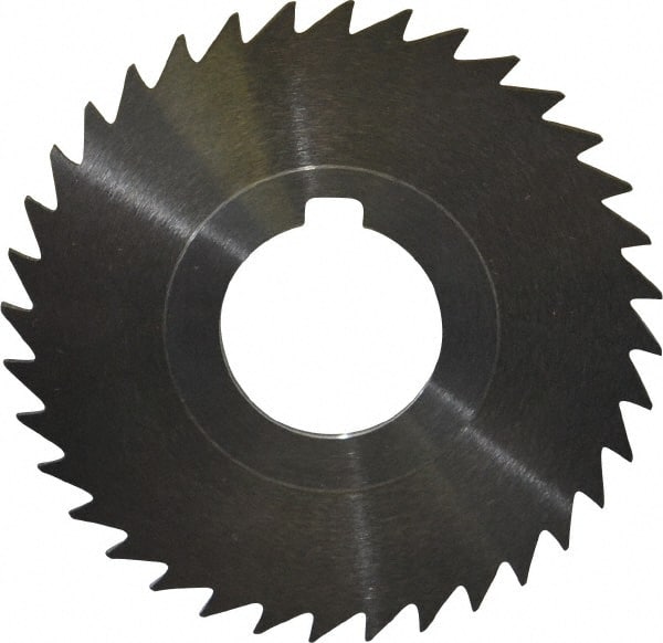 Keo - 3" Diam x 1/16" Blade Thickness x 1" Arbor Hole Diam, 36 Tooth Slitting and Slotting Saw - Arbor Connection, Right Hand, Uncoated, High Speed Steel, 10° Rake, Concave Ground - Exact Tooling