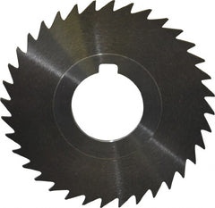 Keo - 3" Diam x 1/16" Blade Thickness x 1" Arbor Hole Diam, 36 Tooth Slitting and Slotting Saw - Arbor Connection, Right Hand, Uncoated, High Speed Steel, 10° Rake, Concave Ground - Exact Tooling