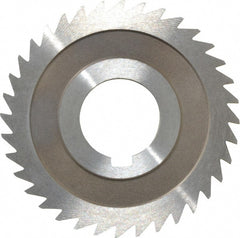 Keo - 3" Diam x 3/32" Blade Thickness x 1" Arbor Hole Diam, 36 Tooth Slitting and Slotting Saw - Arbor Connection, Right Hand, Uncoated, High Speed Steel, 10° Rake, Concave Ground - Exact Tooling