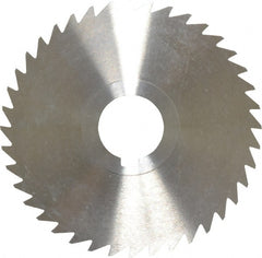 Keo - 4" Diam x 1/32" Blade Thickness x 1" Arbor Hole Diam, 40 Tooth Slitting and Slotting Saw - Arbor Connection, Right Hand, Uncoated, High Speed Steel, 10° Rake, Concave Ground - Exact Tooling