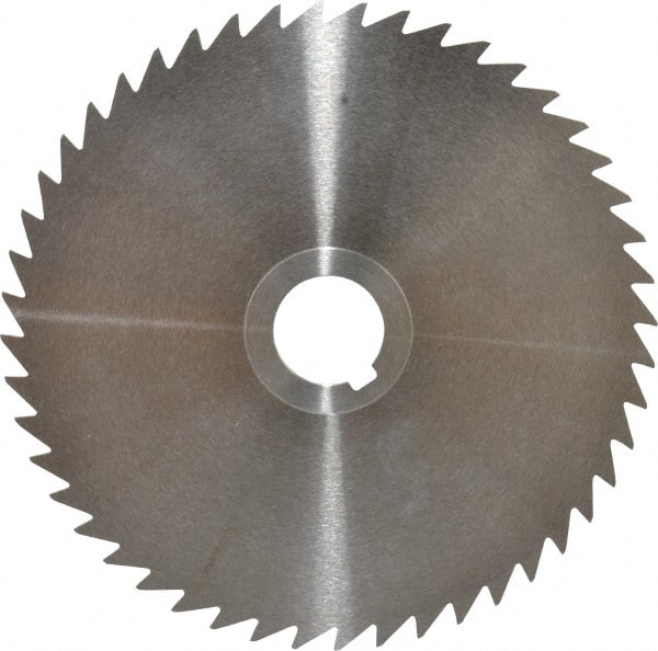 Keo - 6" Diam x 1/16" Blade Thickness x 1" Arbor Hole Diam, 48 Tooth Slitting and Slotting Saw - Arbor Connection, Right Hand, Uncoated, High Speed Steel, Concave Ground, Contains Keyway - Exact Tooling