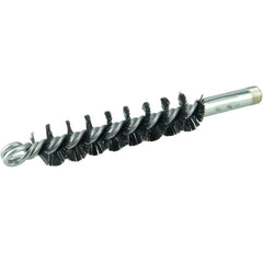 7/8″ Single Spiral Flue Brush, .012 Steel Fill - Exact Tooling