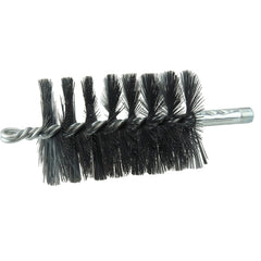 3″ Single Spiral Flue Brush, .012 Steel Fill - Exact Tooling