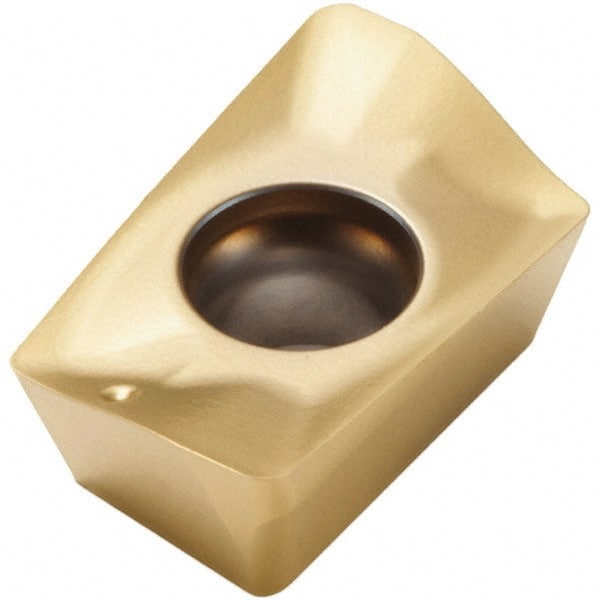 Seco - XOEX120408 M07 Grade F30M Carbide Milling Insert - TiAlN/TiN Finish, 0.199" Thick, 0.031" Corner Radius - Exact Tooling