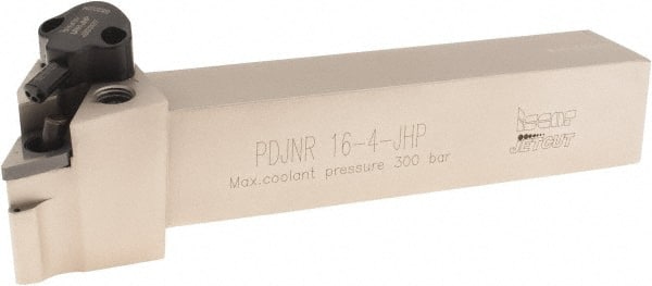 Iscar - PDJNR, Right Hand Cut, 93° Lead Angle, 1" Shank Height x 1" Shank Width, Negative Rake Indexable Turning Toolholder - 6" OAL, DN..4.. Insert Compatibility, Series Isoturn, JetHPLine - Exact Tooling
